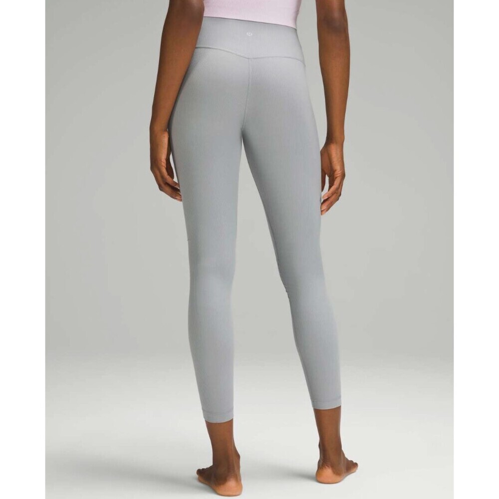 Lululemon Align Ribbed High-Rise Pant 28" Rhino Grey Size 2 - Picture 2 of 7